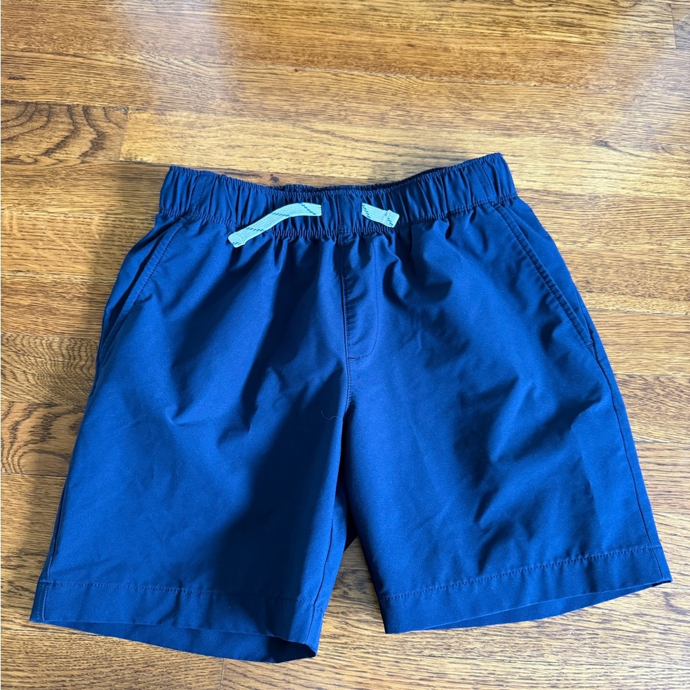 J. Crew Navy Kids Shorts with Teal Drawstring